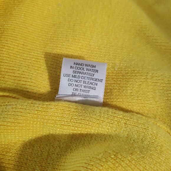 CACHE Yellow Sleeveless Square Neckline Knit Vest Shell Top - Picture 5 of 6